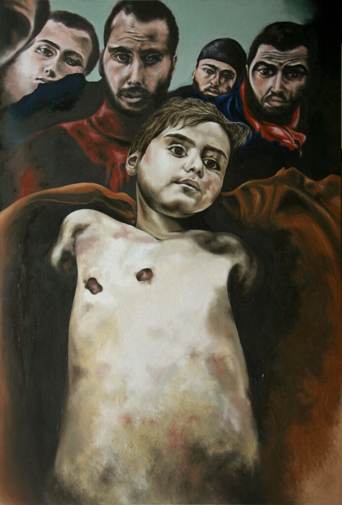 Silvia-Callegari-2009_Childhood_in_Gaza_70x100-Oil_on_Canvas